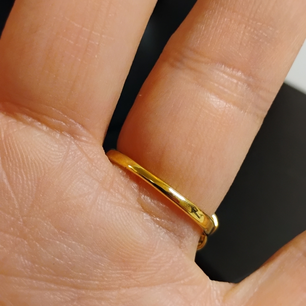 Charming Sisters Signed 18K Gold Plated Flower Ring Size 8 NWT - Picture 5 of 8